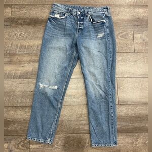 Distressed Boyfriend Blue Jeans &Denim size 31